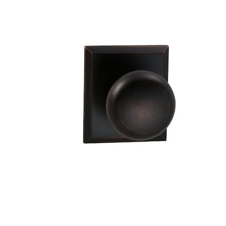 Omnia Knob Rectangular Rose Priv Knob 2-3/4" BS T Strike Tuscan Bronze 458 458RT/234T.PRTB