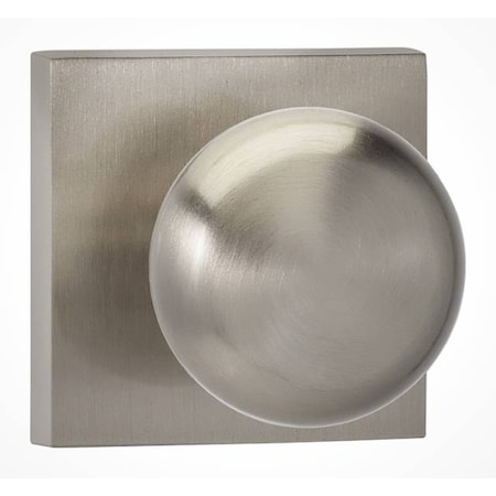 Omnia Knob Square Rose Pass Knob 2-3/4" BS T Strike Satin Nickel 458 458SQ/234T.PA15
