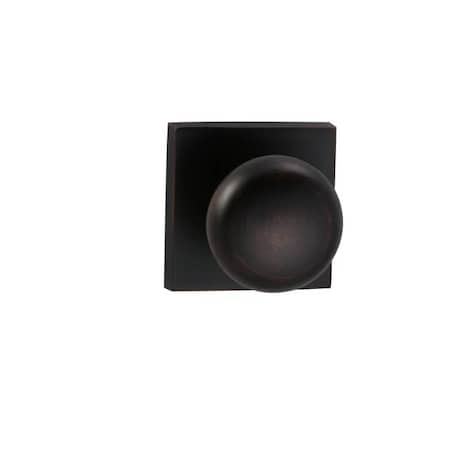 Omnia Knob Square Rose Priv Knob 2-3/8" BS Full Lip Strike Tuscan Bronze 458 458SQ/238F.PRTB