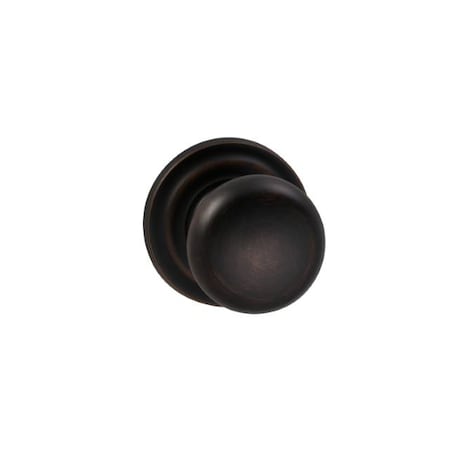 Omnia Knob Traditional Rose Priv Knob 2-3/8" BS Full Lip Tuscan Bronze 458 458TD/238F.PRTB