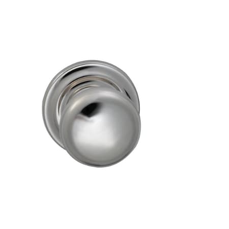Omnia Knob Traditional Rose Priv Knob 2-3/8" BS T Strike Bright Nickel 458 458TD/238T.PR14