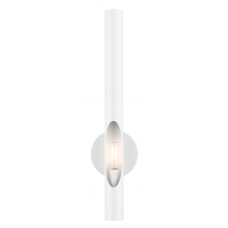 Livex Lighting Shiny White ADA Single Sconce, 1 Light 45911-69