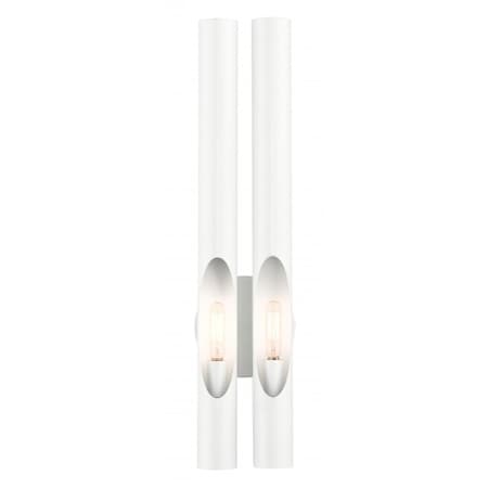 Livex Lighting Shiny White ADA Double Sconce, 2 Light 45912-69