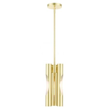 Livex Lighting Satin BrassPendant Chandelier, 3 Light 45913-12