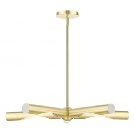 Livex Lighting Satin BrassChandelier, 5 Light 45915-12
