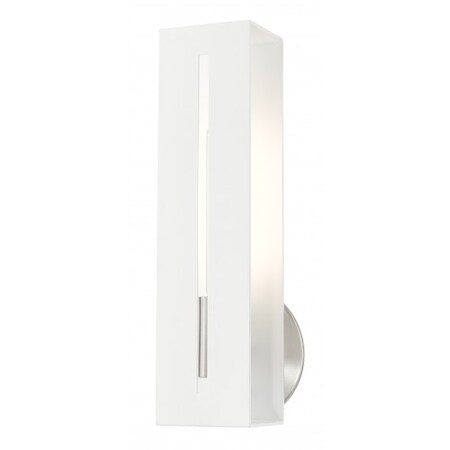 Livex Lighting Textured White, Brushed Nickel Finish Acc 45953-13