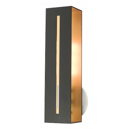 Livex Lighting Textured Black with Brushed Nickel Accen 45953-14