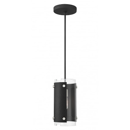 Livex Lighting Black with Brushed Nickel Accents Pendan 45991-04