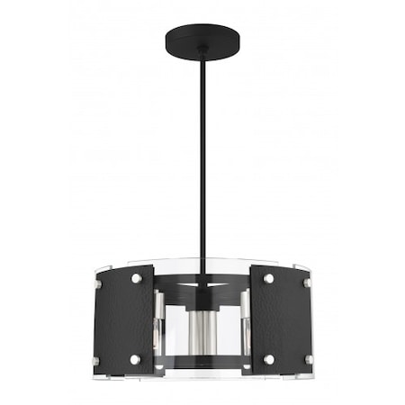 Livex Lighting Black with Brushed Nickel Accents Pendan 45994-04