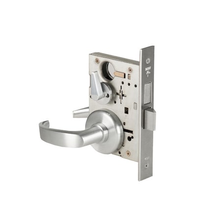Best Mortise 45H Lock, Privacy, Lever, Rose, Satin Chrome AM, RH 45H0L14H626AMRH