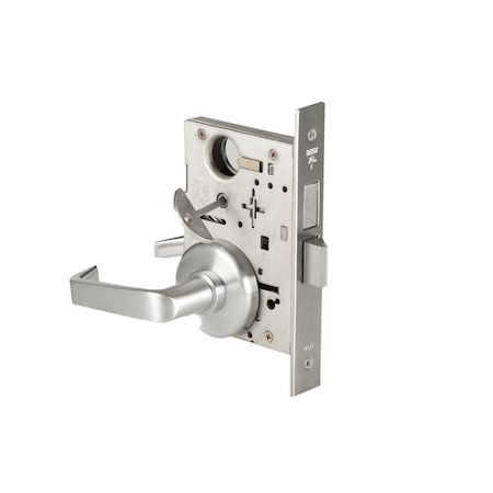 Best Mortise 45H Lock, Privacy, Lever, Rose, Satin Chrome AM, RH 45H0L15H626AMRH
