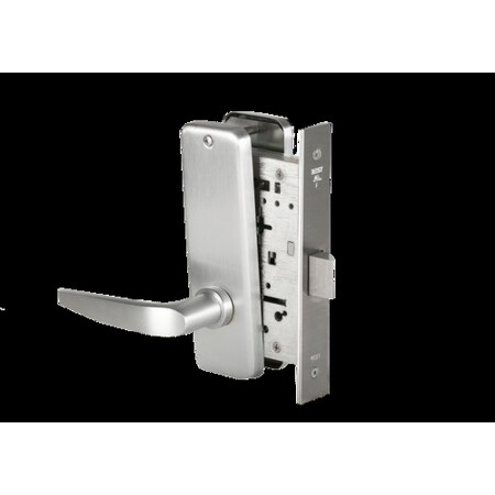 Best Mortise 45H Lock, Privacy, Lever, Escutcheon, Satin Chrome AM, RH 45H0L16J626AMRH