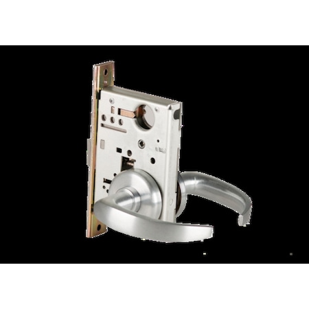 Best Mortise 45H Lock, Passage, Lever, Rose, Satin Chrome AM, LH 45H0N14H626AMLH