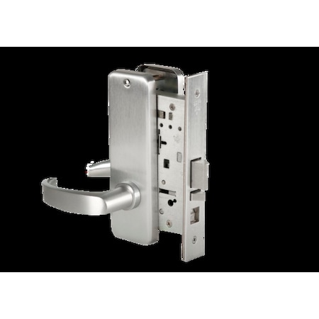 Best Mortise 45H Lock, Passage, Lever, Escutcheon, Satin Chrome AM, LH 45H0N14J626AMLH