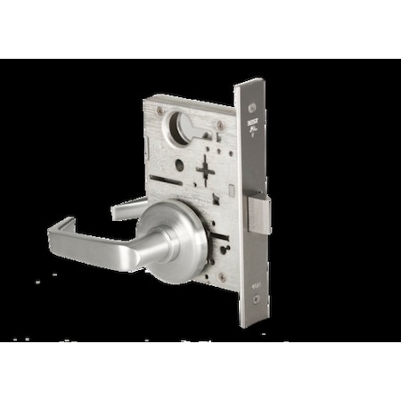 Best Mortise 45H Lock, Passage, Lever, Rose, Satin Stainless, LH 45H0N15H630RH