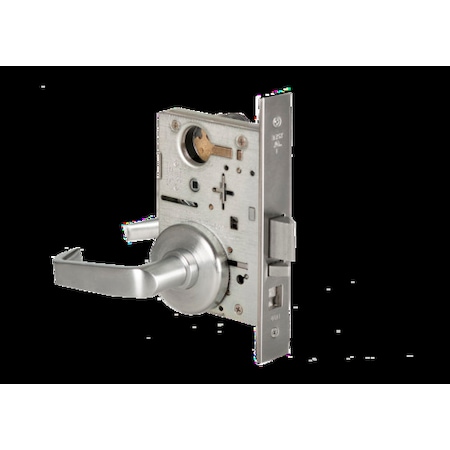 Best Mortise 45H Lock, Office, Lever, Rose, Satin Chrome AM, LH 45H7A15H626AMLH