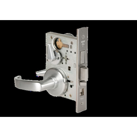 Best Mortise 45H Lock, Entry, Lever, Rose, Satin Chrome AM, RH 45H7AB14H626AMRH