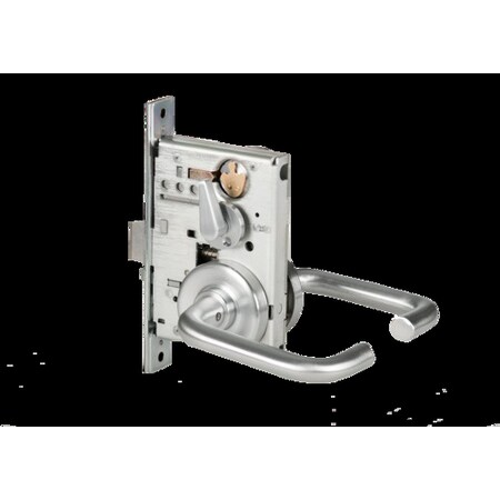 Best Mortise 45H Lock, Entry, Lever, Rose, Satin Chrome, LH 45H7AB3R626LH