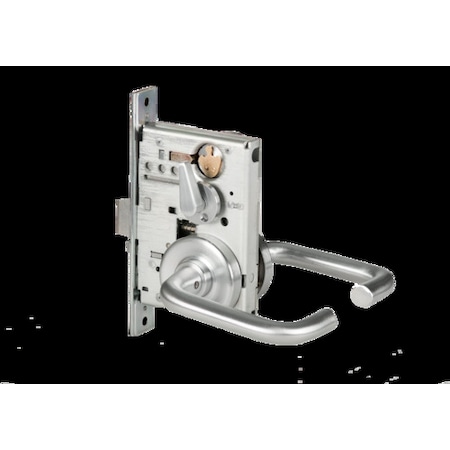 Best Mortise 45H Lock, Entry, Lever, Rose, Satin Chrome, RH 45H7AB3R626RH