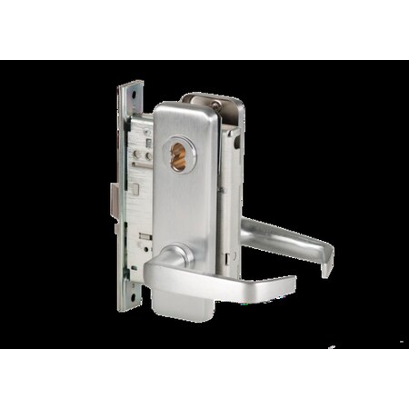 Best Mortise 45H Lock, Entry, Lever, Escutcheon, Satin Chrome, LH 45H7AT15J626LH