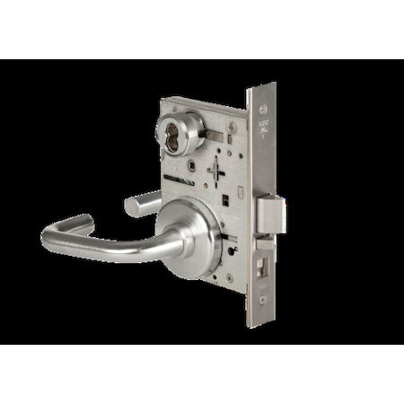 Best Mortise 45H Lock, Entry, Lever, Rose, Satin Chrome, RH 45H7AT3H626RH