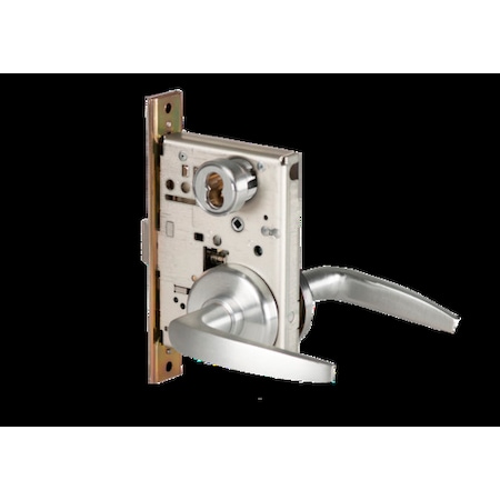 Best Mortise 45H Lock, Storeroom, Lever, Rose, Satin Chrome AM, RH 45H7D16H626AMRH