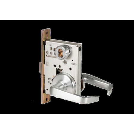 Best Mortise 45H Lock, Intruder, Lever, Rose, Satin Chrome AM, RH 45H7IND15H626AMRH