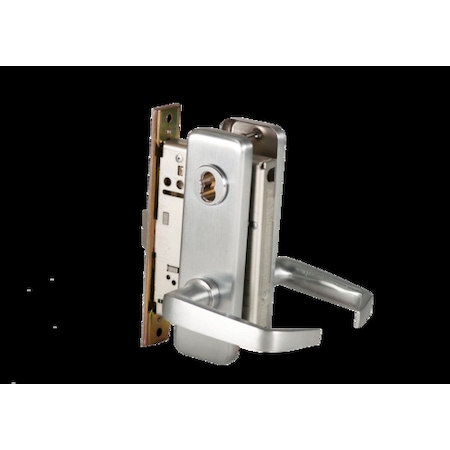 Best Mortise 45H Lock, Classroom, Lever, Escutcheon, Sat Chr AM, RH 45H7R15J626AMRH