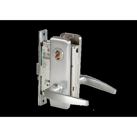 Best Mortise 45H Lock, Classroom, Lever, Escutcheon, Sat Chr AM, RH 45H7R16J626AMRH
