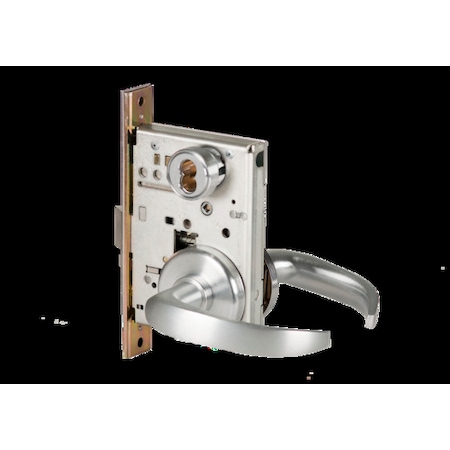 Best Mortise 45H Lock, Dormitory, Lever, Rose, Satin Chrome AM, RH 45H7T14H626AMRH