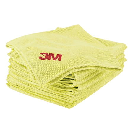 3M Microfiber Cloth, Scotch-Brite, PK50 5-00-48011-23651-8