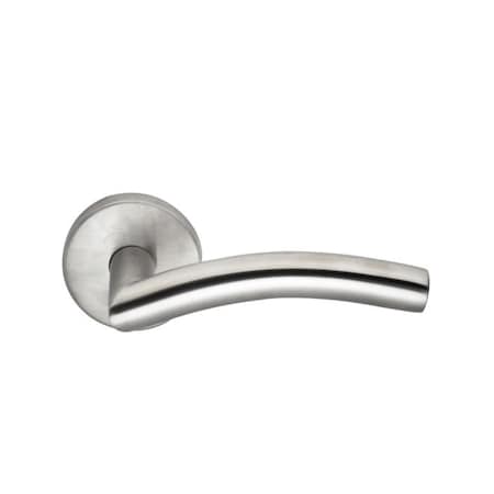 Omnia Stainless Lever Pass 2-3/4" BS T 1-3/8" Doors Satin SS 45 45/00A.PA32D