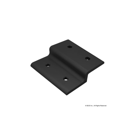 80/20 Black 90mm Single Panel Retainer 45-2433-BLACK