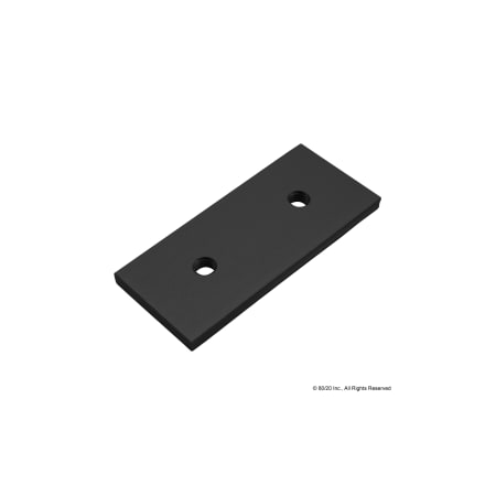 80/20 Black 45 Series Single Backing Plate 45-2437-BLACK