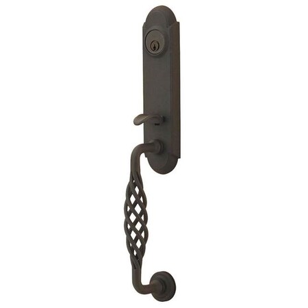 Emtek Flat Black Handleset 460111LFBRH 460111LFBRH
