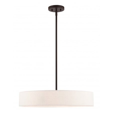 Livex Lighting Bronze with Antique Brass Accents Pendan 46034-07