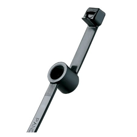 Panduit Cable Tie, 8-1/2 in L, 1.97 in Max Bundle Dia., Black, Nylon 6/6, 50 lb Strength, 500 PK PLST50SC-D30