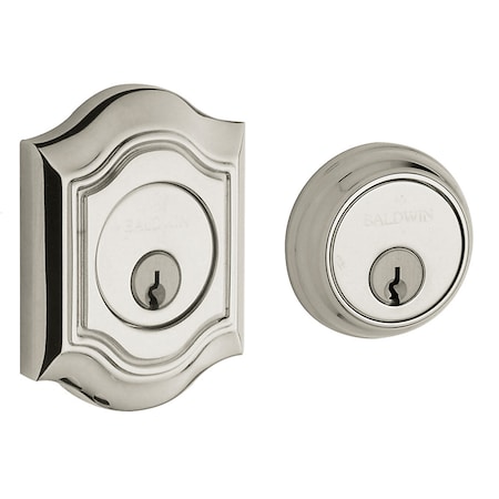 Baldwin Estate Lifetime Bright Nickel Deadbolts 8238.055