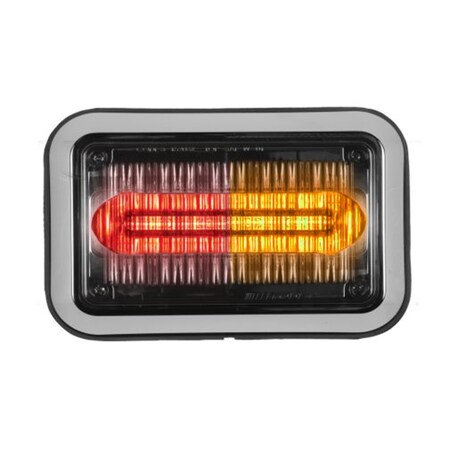 Code 3 LED Prizmii, Steady Burn, Bezel, R/A, 4"X6" 4622CRABZ