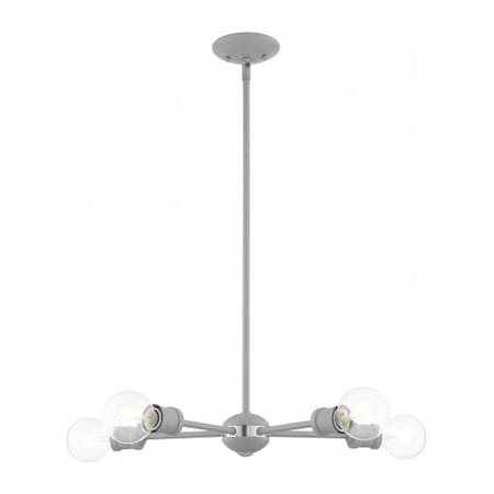 Livex Lighting Nordic Gray with Brushed Nickel Accents 46135-80