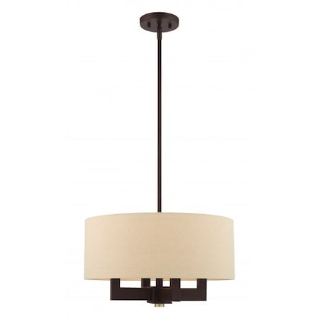 Livex Lighting Bronze with Antique Brass Accents Chande 46164-07