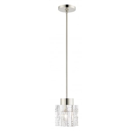 Livex Lighting Polished Nickel Pendant, 1 Light 46181-35