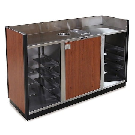 Lakeside Mobile Bussing Station w/Laminate Exterior-Holds (8) Bus Tubs 4618