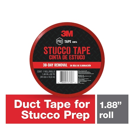 Scotch Stucco Tape 3260-A, 1.88"x60yd, PK12 3260-A