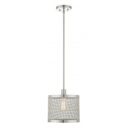 Livex Lighting Brushed Nickel Pendant, 1 Light 46212-91