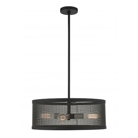 Livex Lighting Black with Brushed Nickel Accents Chande 46214-04