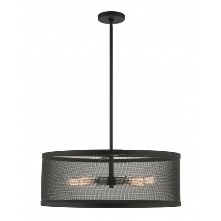 Livex Lighting Black with Brushed Nickel Accents Chande 46215-04