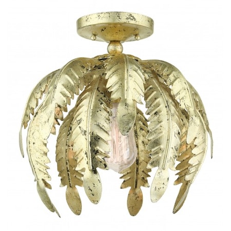 Livex Lighting Winter Gold Semi Flush, 1 Light 46231-28