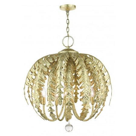 Livex Lighting Winter Gold Chandelier, 5 Light 46235-28