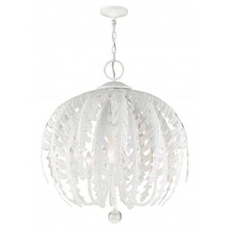 Livex Lighting Antique White Chandelier, 5 Light 46235-60